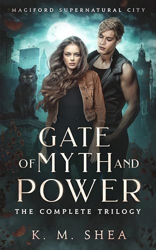 Gate of Myth and Power complete trilogy book cover by K.M. Shea